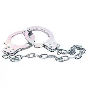 Cătușe Metalice Cu Lanț Argintiu Cătușe Metalice Cu Lanț Argintiu pe Vibreaza.ro