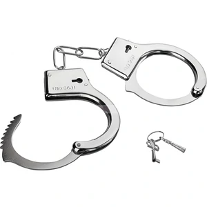 Cătușe Metalice Din Inox Police Argintiu Cătușe Metalice Din Inox Police Argintiu pe Vibreaza.ro