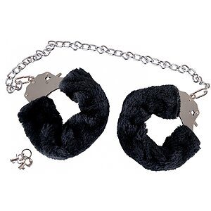 Cătușe Pufoase You2Toys Bigger Furry, Lanț 44 cm Negru pe Vibreaza.ro