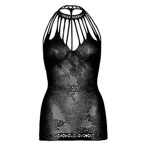 Chemise Leg Avenue Lace With Cut-outs Negru pe Vibreaza.ro