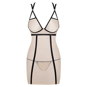 Chemise Obsessive Nudelia Noir Bej S-M