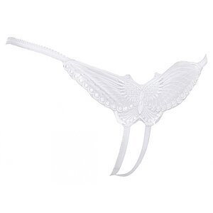 Chilot Open Butterfly Amorable Alb pe Vibreaza.ro