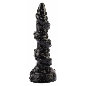 Chisa Octopus Bugbear 23.5 cm Dildo cu Texturi Monstruoase Negru pe Vibreaza.ro