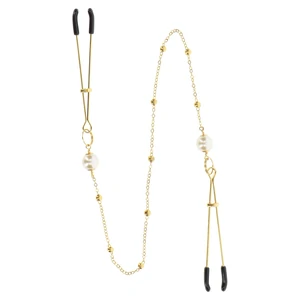 Cleme Pentru Sfârcuri Deluxe Chain Auriu pe Vibreaza.ro
