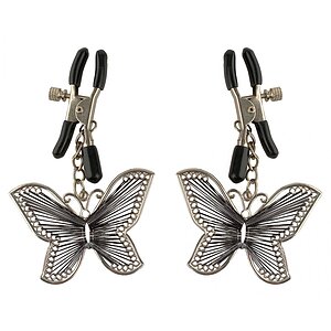 Cleme Sfârcuri Butterfly Argintiu pe Vibreaza.ro
