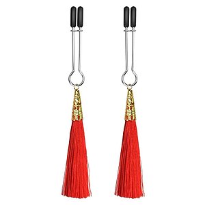 Cleme Sfarcuri Glamour Tassel Rosu pe Vibreaza.ro