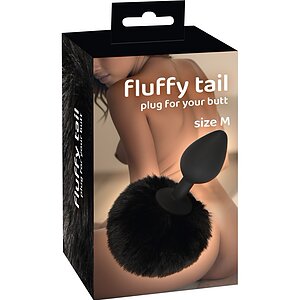 Coada Pufoasă Plug M You2Toys – Discret, Negru, silicon pe Vibreaza.ro