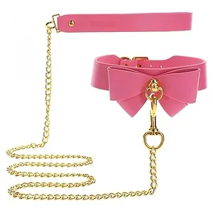Collar and Leash Roz Collar and Leash Roz pe Vibreaza.ro