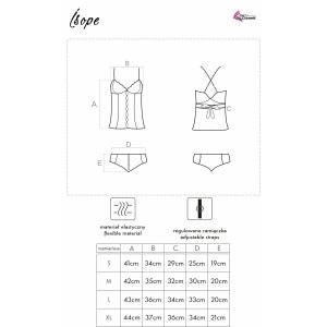 Corset cu Chilot LivCo Isope Alb L