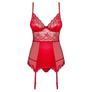Corset Cu Portjartier Obsessive Lovica Roșu Corset Cu Portjartier Obsessive Lovica Roșu pe Vibreaza.ro