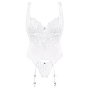 Corset Obsessive Amor Alb pe Vibreaza.ro
