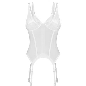Corset Obsessive Arrowel Alb Corset Obsessive Arrowel Alb pe Vibreaza.ro