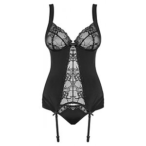 Corset Obsessive Heartina Negru pe Vibreaza.ro