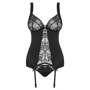 Corset Obsessive Heartina Negru pe Vibreaza.ro