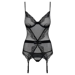 Corset Obsessive Lustella Negru pe Vibreaza.ro