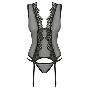 Corset Obsessive Meshlove Negru pe Vibreaza.ro