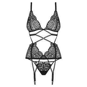 Corset Obsessive Mixty Negru pe Vibreaza.ro