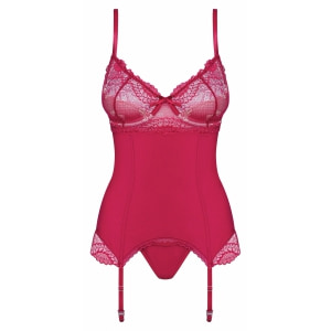 Corset Roșu Obsessive Rosalyne S-M