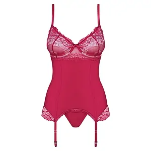 Corset Roșu Obsessive Rosalyne pe Vibreaza.ro