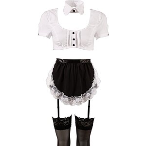 Costum Emmalyn Menajeră Cottelli Collection Negru pe Vibreaza.ro