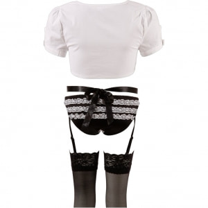 Costum Emmalyn Menajeră Cottelli Collection Negru S