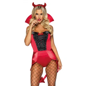 Costum Leg Avenue Devilish Darling Roșu pe Vibreaza.ro
