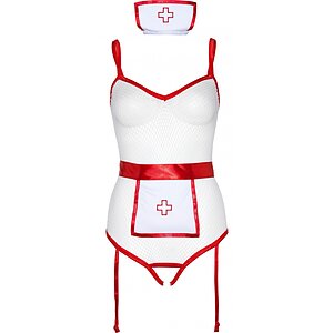 Costum Leg Avenue Nurse Roleplay Alb pe Vibreaza.ro