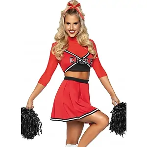 Costum Leg Avenue Varsity Cheerleader Babe Roșu pe Vibreaza.ro