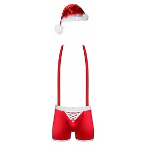 Costum Obsessive Mr Claus Rosu pe Vibreaza.ro