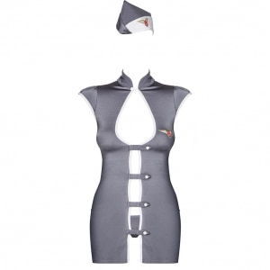 Costum Obsessive Stewardesă Gri S-M