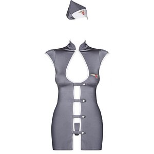 Costum Obsessive Stewardesă Gri L-XL