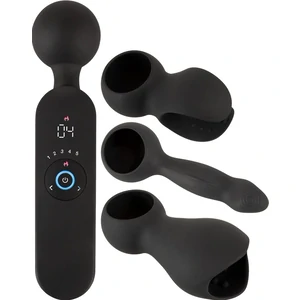Couples Choice Wand – 12 Moduri, încălzire 41°C, Reîncărcabil Negru pe Vibreaza.ro