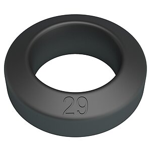 Inel Antiretracere Penis Negru Silicon