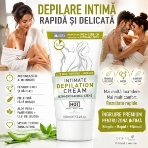 Cremă de Epilare pentru Zona Intimă cu Spatulă 100 ml