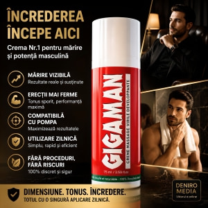 Cremă pentru Mărirea Penisului Gigaman cu Ghimbir 75 ml