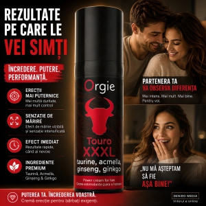 Cremă Stimulare Erecție Orgie Touro 3XL 15 ml