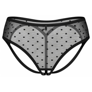 Crotchless Panties Obsessive Nuites Negru 2XL-3XL