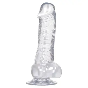 Crystal Clear Dong Suction Cup Transparent pe Vibreaza.ro