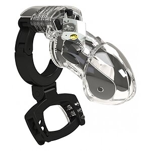 Cusca de Castitate Cu Electrostimulare Enemy No. 3 Transparent pe Vibreaza.ro