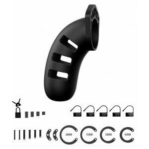 Cușcă de Castitate Man Cage Silicon Model 21 Negru
