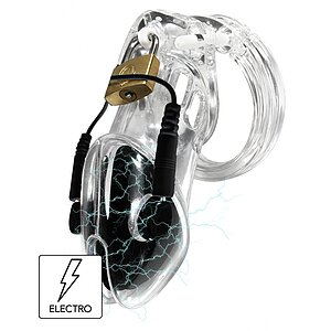 Cușcă Penis Electrică Discretă cu Telecomandă Transparent pe Vibreaza.ro