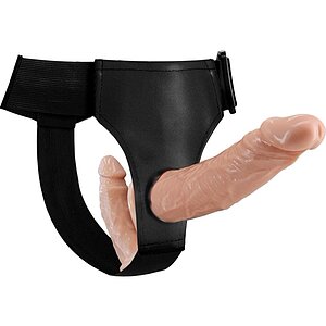 Debra Strap-On Dublu Realist, Ham Reglabil pe Vibreaza.ro