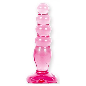 Dildo Anal Cu Ventuză Crystal Jelly Delight Roz pe Vibreaza.ro
