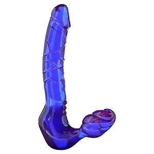 Dildo Bend Over Boy ToyJoy 24.5cm Mov pe Vibreaza.ro
