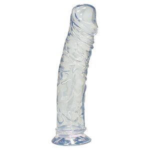 Dildo Crystal Clear Medium Transparent pe Vibreaza.ro
