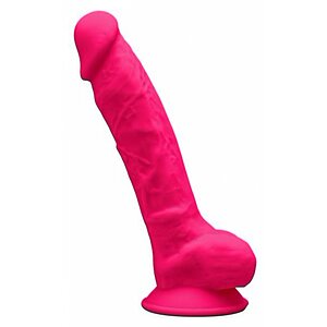Dildo cu Ventuză și Testicule Roz pe Vibreaza.ro
