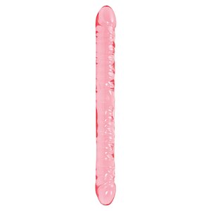 Dildo Double Crystal Jellies 45.7cm Roz pe Vibreaza.ro