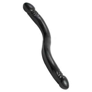 Dildo Double Header Smooth Negru Dildo Double Header Smooth Negru pe Vibreaza.ro