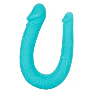 Dildo Dublu AC-DC Turcoaz pe Vibreaza.ro