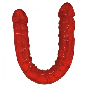 Dildo Dublu Ultra-Dong Roșu pe Vibreaza.ro